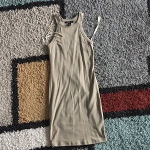 Tan fitted dress